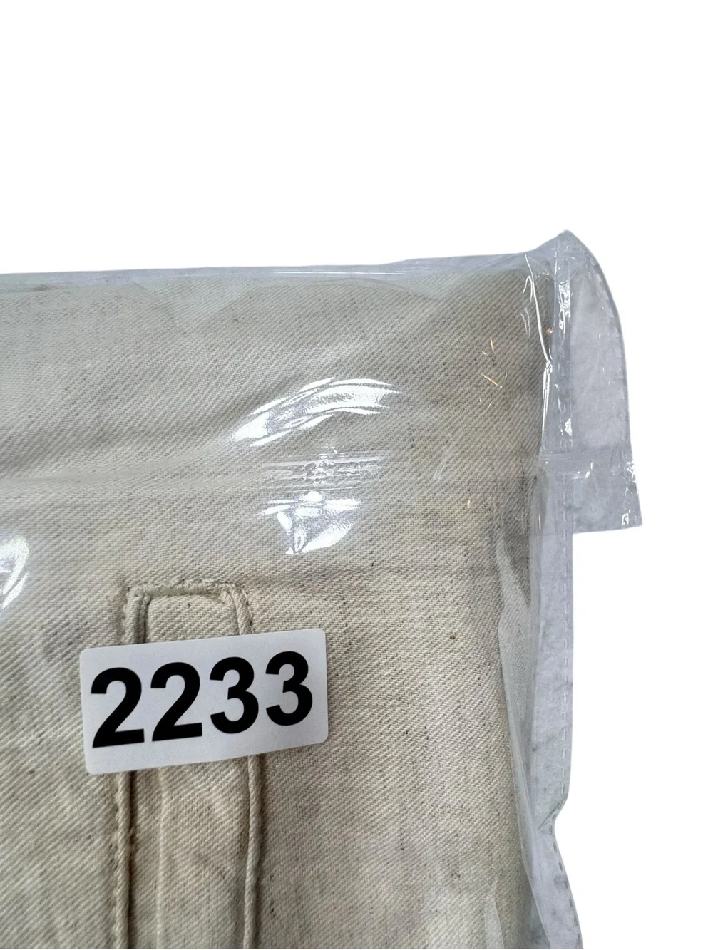 Zara Beige Linen blend relaxed fit beach tie waist pants size Large NWT